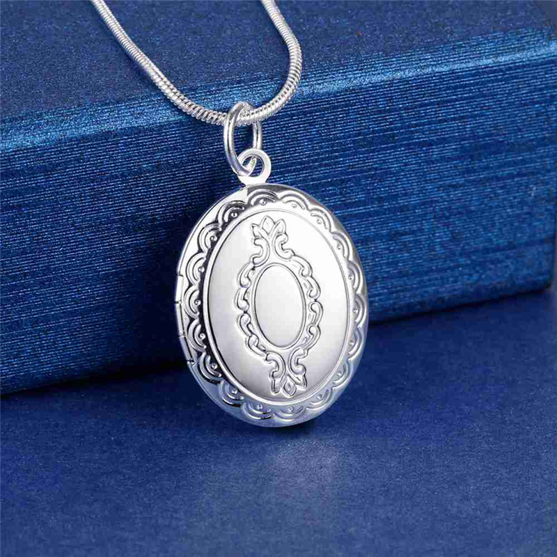 530 Chain - 925 Sterling Silver Oval Round Photo