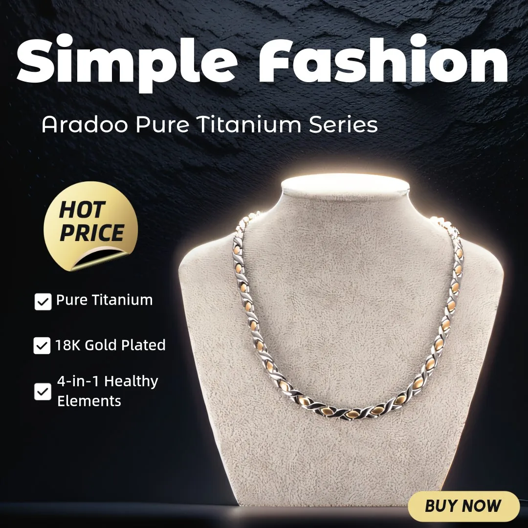 ARADOO Pure Titanium Necklace  - đánh giá và giá Ansi Chain