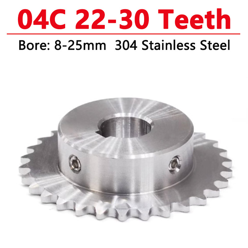 1pc 22-30Teeth 04C 304 Stainle - đánh giá và giá Chain Sprocket Set